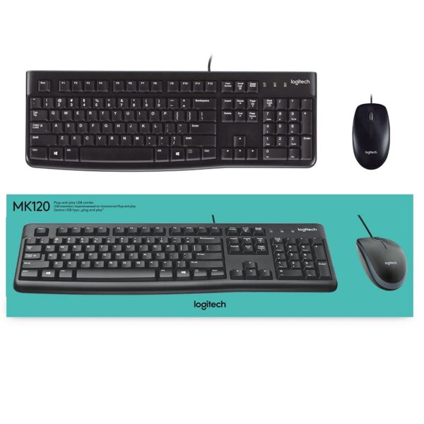 COMBO TECLADO Y RATÓN ÓPTICO USB LOGITECH MK120 - Imagen 3