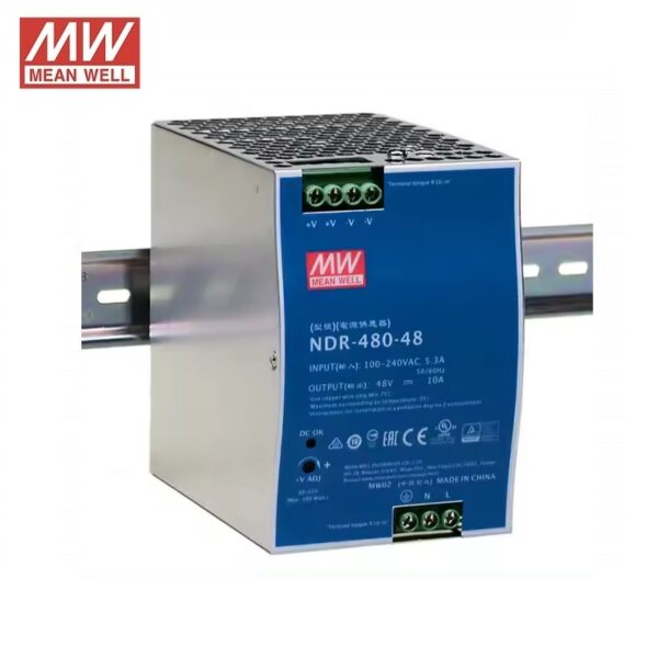 FUENTE ALIMENTACIÓN CARRIL DIN 48VDC 10A 480W MEAN WELL