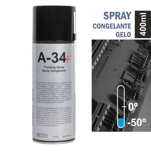 SPRAY ENFRIADOR BRUSCO DE TEMPERATURA -42ºC (NIEVE) 400ml