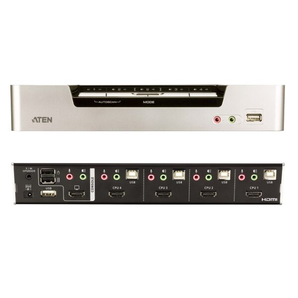 SWITCH KVM 4P HDMI/USB ATEN CS1794 CON AUDIO - Imagen 3