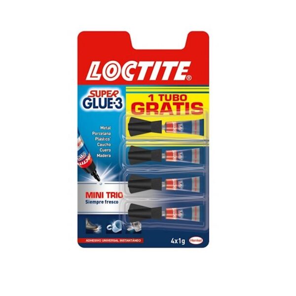 PEGAMENTO SUPER GLUE-3 PACK 3+1 MONODOSIS 1GR.