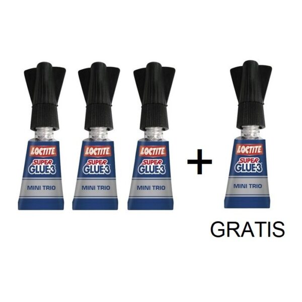 PEGAMENTO SUPER GLUE-3 PACK 3+1 MONODOSIS 1GR. - Imagen 3