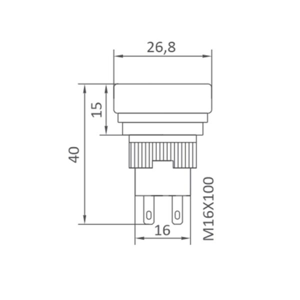 PULSADOR PARO DE EMERGENCIA D-7609A IP55 - Imagen 3