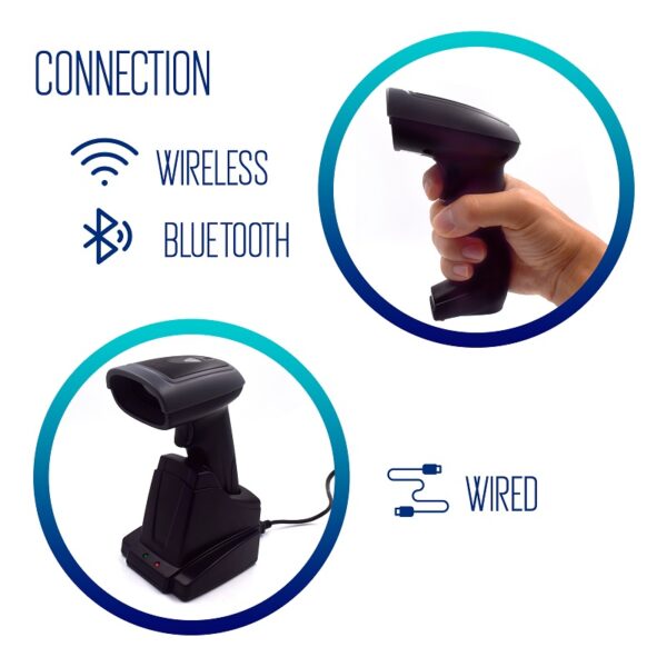 LECTOR CÓDIGO DE BARRAS EWENT 3440 WIRELESS & BLUETOOTH - Imagen 3