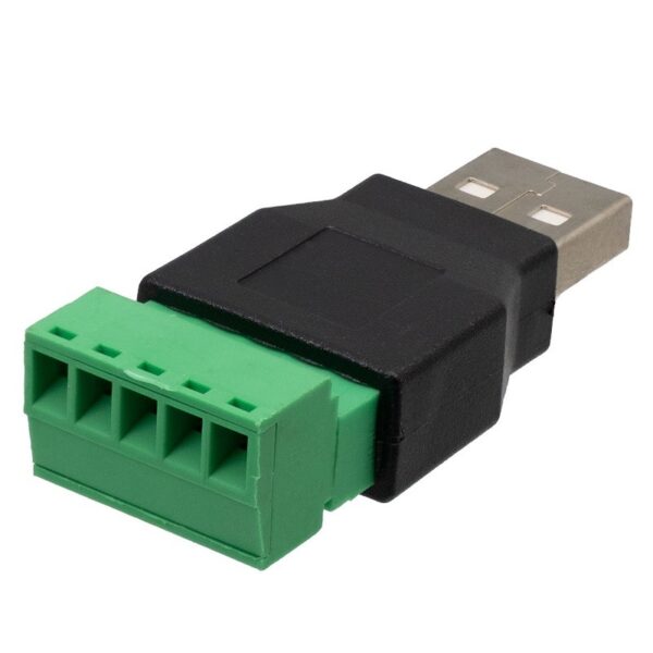 CONECTOR RÁPIDO USB A MACHO A TORNILLO 5 PINES - Imagen 3