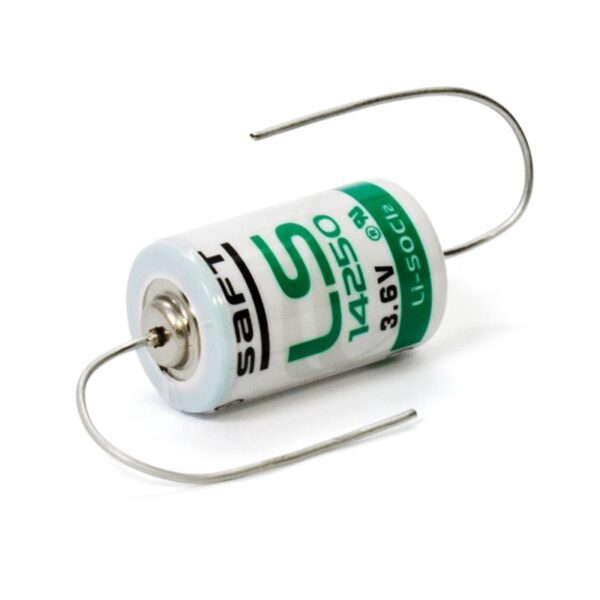 PILA LITIO SAFT (1/2AA) 3.6V 1200MAH LS14250CNA T. AXIALES