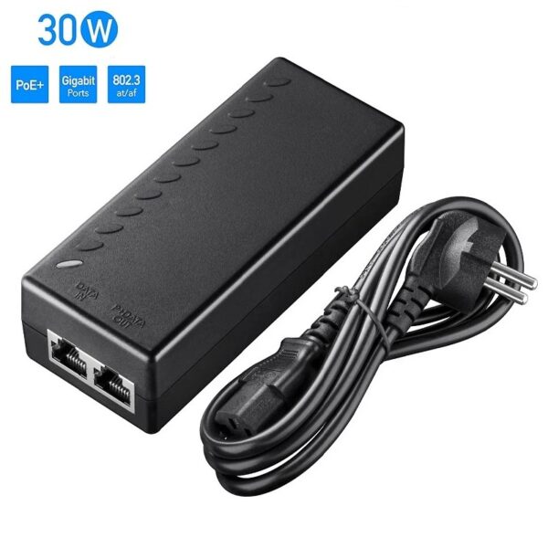 INYECTOR PoE GIGABIT CUDY 30W 54V PoE/PoE+