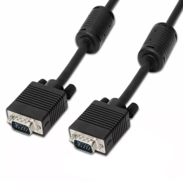 CABLE SVGA HDB15 M-M CON FERRITA NEGRO 10M