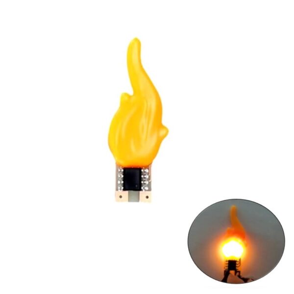 LÁMPARA LED EFECTO LLAMA DE VELA 5VDC 20mAh 2200K