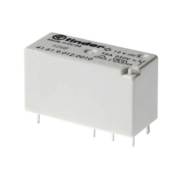 RELÉ FINDER 12VDC 1C SPDT 16A 250VAC C.I. BAJO PERFIL