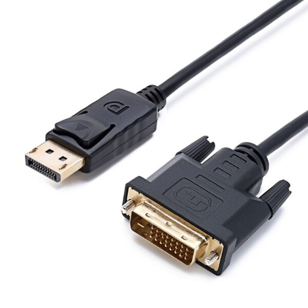 CABLE DISPLAYPORT A DVI-D  MACHO - MACHO NEGRO 2MTS.
