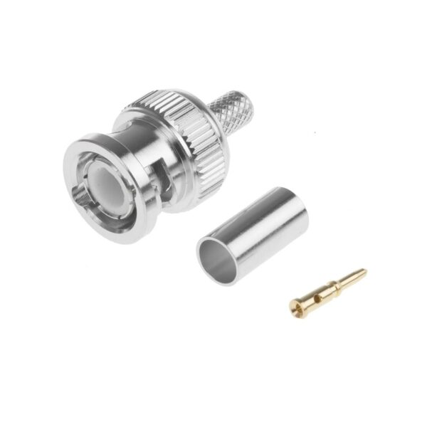 CONECTOR BNC MACHO RECTO 50H AMP CRIMPAR RG-58