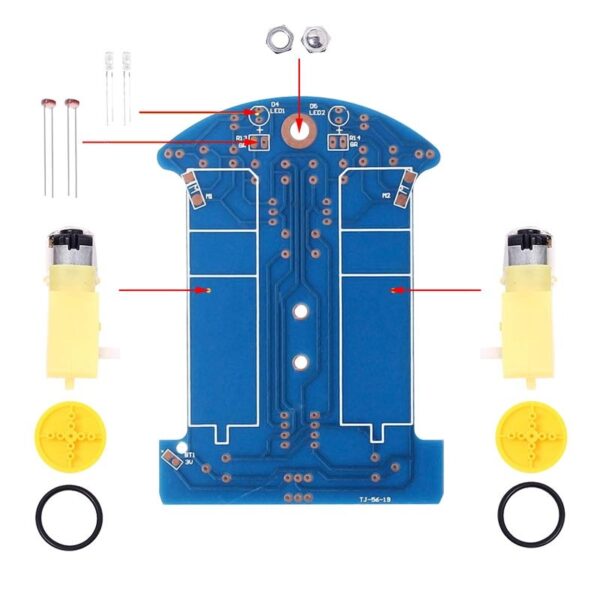 KIT ROBOT D2-1 SEGUIDOR DE LINEAS - Imagen 5