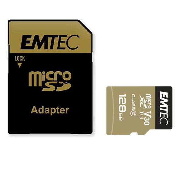 MICRO SDXC 128GB CLASE 10 + ADAPTADOR SD