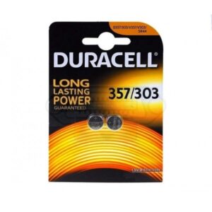 PILA DURACELL 1.5V ÓXIDO DE PLATA 357/303 BLISTER 2U