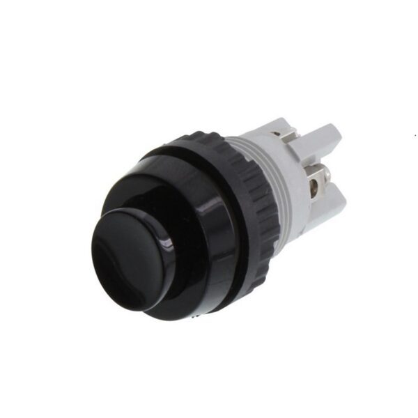 PULSADOR RAFI 1.10.001.001/0104 Ø15.2MM. NO (ABIERTO) NEGRO