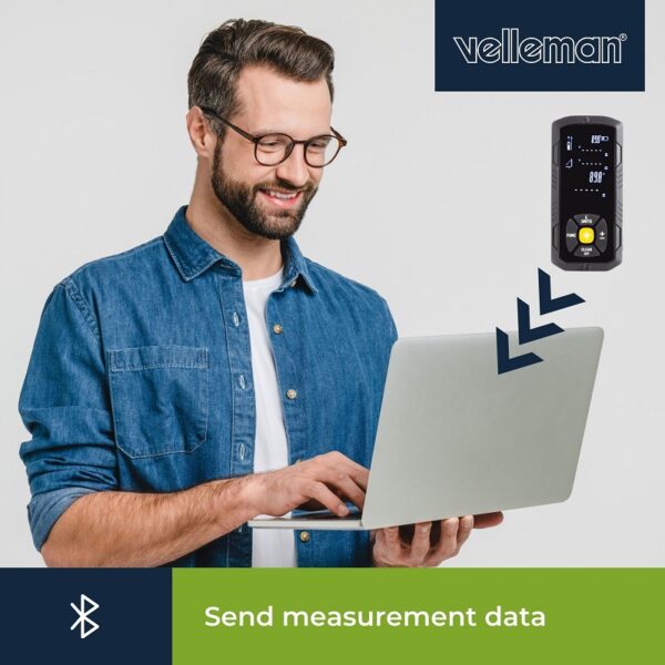 MEDIDOR DE DISTANCIA DIGITAL CON LÁSER 50M - Imagen 3