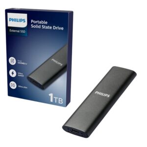 DISCO SSD USB-C 3.2 EXTERNO 1TB PHILIPS SPACE GREY
