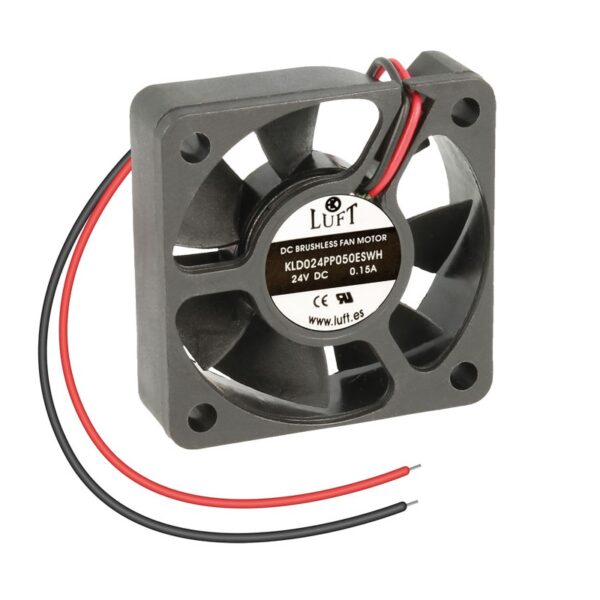 VENTILADOR AXIAL DC 24V 50X50X15MM. COJINETE 2 CABLES