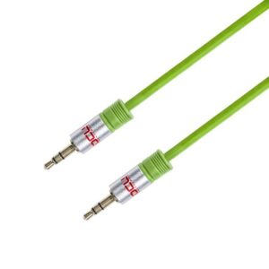 CABLE JACK 3.5 MACHO - MACHO ESTÉREO DCU VERDE 1.5M