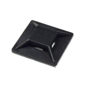 SOPORTE AUTOADHESIVO 21x21mm PARA BRIDAS 4.7mm NEGRO