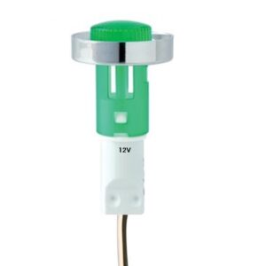 PILOTO LED 12V Ø5,5MM SERIE D-185 VERDE CON CABLE