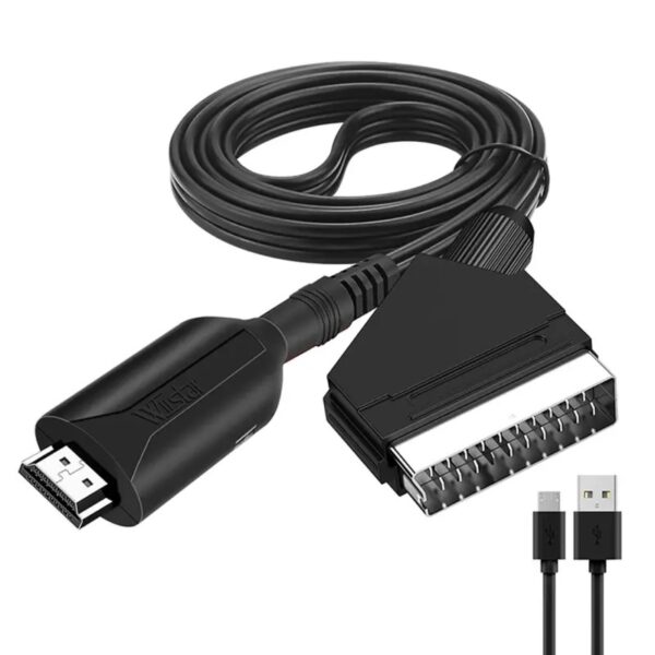 CONVERSOR AV SCART A HDMI 1080P/720P CABLE 1M