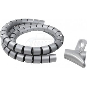 CUBRECABLES CON APLICADOR Ø28mm LOGILINK GRIS 1.5M