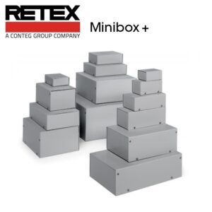 CAJA ALUMINIO RETEX MINIBOX+ Nº5 GRIS 105x55x35mm