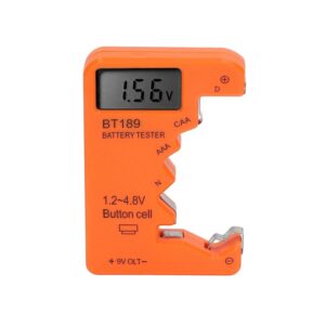 MEDIDOR DIGITAL BATERIAS C, AA, AAA, D, N, 9V, 6F22, BOTÓN 1.5V/3V