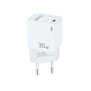 CARGADOR PARED USB-C PD GaN 30W BLANCO