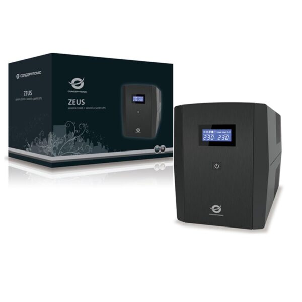 SAI 2200VA (1320W) CONCEPTRONIC ZEUS04EP PROTECCION LAN, 6 IEC, USB - Imagen 4