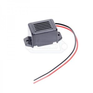 ZUMBADOR RECTANGULAR DC 12V 85DB CON CABLE