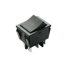 CONMUTADOR 2X2 16 AMP. NEGRO FASTON 6.3mm.
