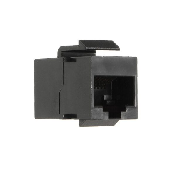 ADAPTADOR RJ45 CAT6 H-H KEYSTONE PANEL NEGRO - Imagen 3