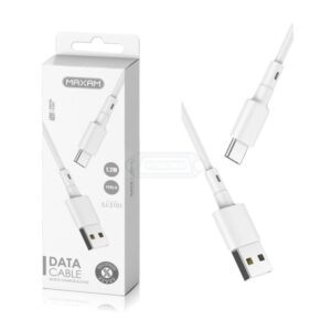 CABLE USB-C A USB-A 2A MAXAM BLANCO 1,2M