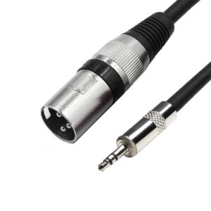 CABLE AUDIO JACK 3.5mm MACHO ST - XLR 3P MACHO 2M