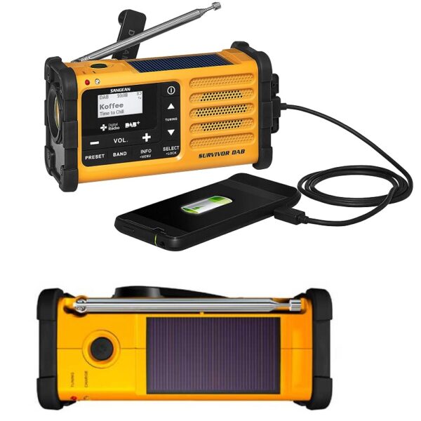RADIO DIGITAL DE EMERGENCIA DAB+/FM MMR-88 RECARGABLE - Imagen 4