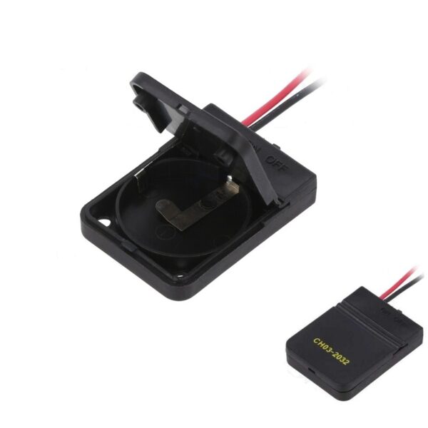 PORTAPILAS 1 PILA 2032 CON INTERRUPTOR + CABLE 0.15M