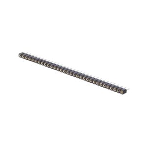 TIRA DE ZOCALO SIL 32 PIN PASO 2.54mm THT DORADO