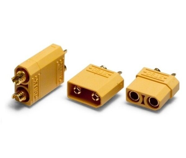 JUEGO CONECTORES XT90 M-H 90A ALTA POTENCIA - Imagen 3