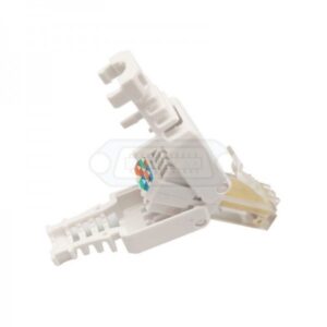 CONECTOR RJ45 CAT6 TRANSPARENTE CABLE UTP AUTOCRIMPABLE
