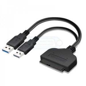 CABLE ADAPTADOR USB 3.0 A SATA III SSD/HDD 2.5" + USB POWER