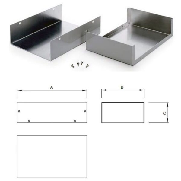 CAJA ALUMINIO RETEX MINIBOX+ Nº1 GRIS 55x40x25mm - Imagen 3