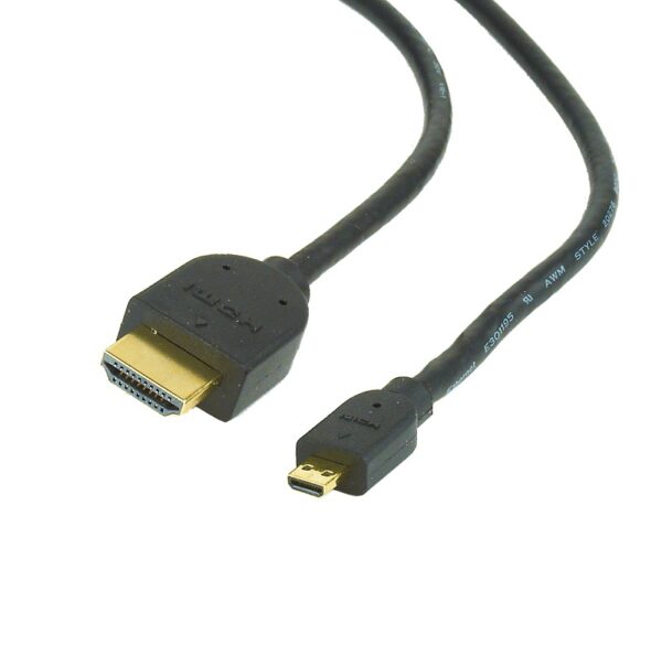 CABLE HDMI V1.4 MACHO -  MICRO HDMI MACHO NEGRO 1.8m