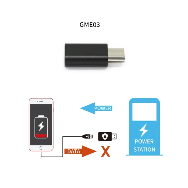 BLOQUEADOR DE DATOS USB-C MACHO - HEMBRA - Imagen 4