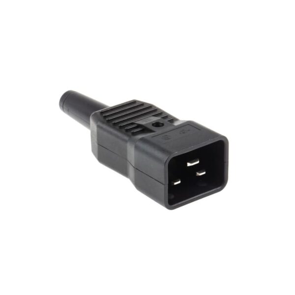 CONECTOR IEC 60320 C20 MACHO AÉREO 250V 16A/20A