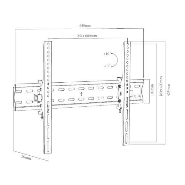SOPORTE DE TV PARED 32"/55" DCU 3 ARTICULACIONES 35KG. - Imagen 4