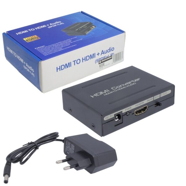 CONVERTIDOR AUDIO HDMI A HDMI+2 RCA+TOSLINK - Imagen 4