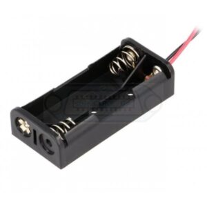 PORTAPILAS 2 PILAS AAA PLANO CON CABLE